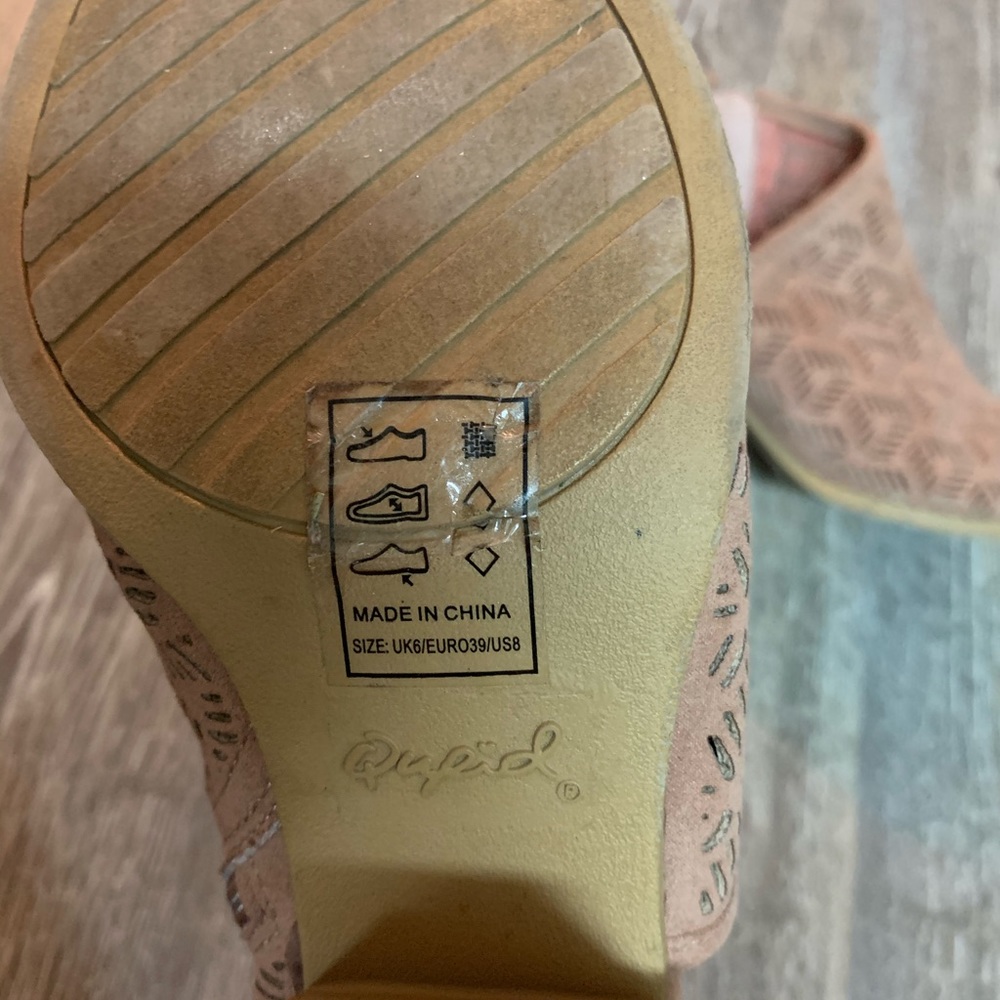 Mauve Open Toe Booties - image 2